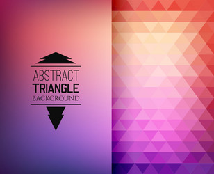 retro mosaic pattern of geometric triangle shapes vector image