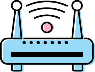 router wifi connection network technology vector image