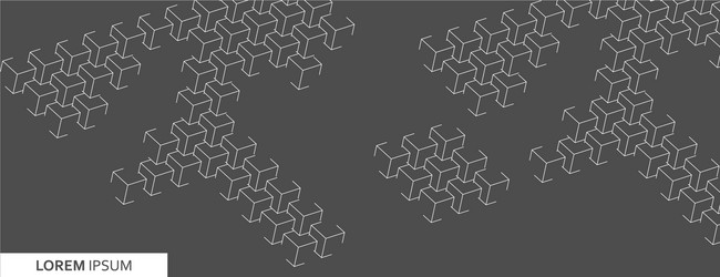 abstract polygonal structure with connecting vector image