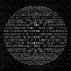 Binary Globe Technology vector image