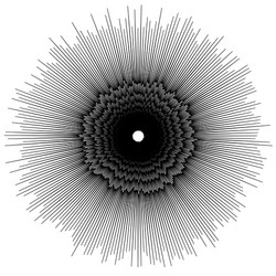 Concentric circular pattern random burst vector