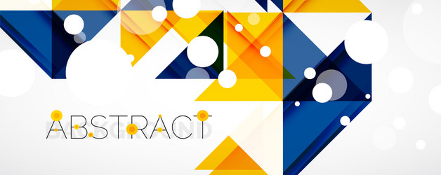 Geometric abstract background techno color vector