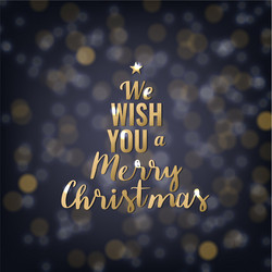 happy new year postcard with bokeh Vector Image