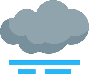 Simple weather icon in flat style vector