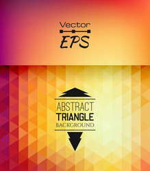 retro mosaic pattern of geometric triangle shapes vector image