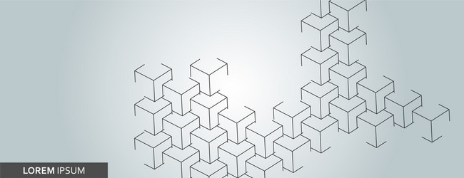 abstract polygonal structure with connecting vector image