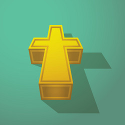 Christian cross vector