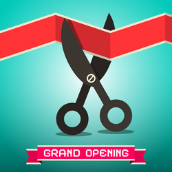 grand opening retro vector