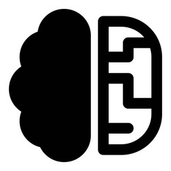 Smart brain a programmed software in cyberspace vector