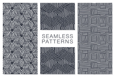 abstract seamless pattern with intersecting lines vector image