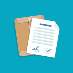 documents and storagefolder with document vector image