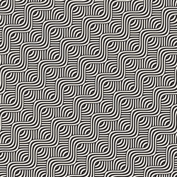 abstract geometric pattern with wavy lines vector image