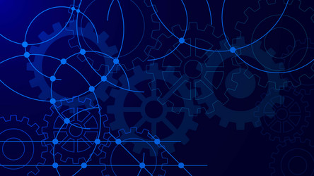 big data visualization connection vector image