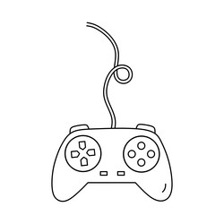 Retro Game Controller Joystick vector image