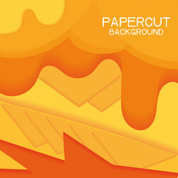 Colored seamless pattern background with paper art vector