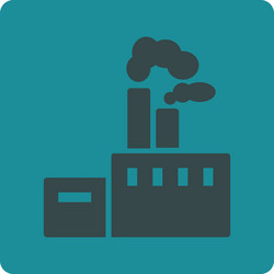 factory icon from commerce buttons overcolor set vector image