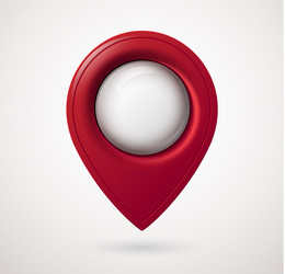 Map location pointerrealistic style vector