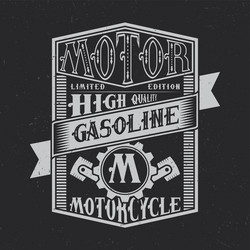 Gasoline Label Badge Vector Image