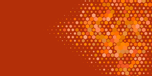 geometric multi size hexagon with color vector image