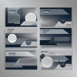 powerpoint slides presentation templates set can vector