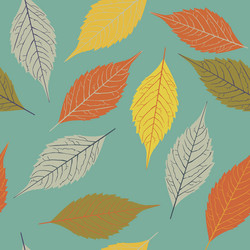 seamless pattern with leaf abstract texture vector image