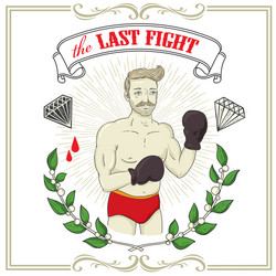 Vintage Fighter Portrait Vector Image