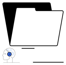 ai integration with file management and data vector image