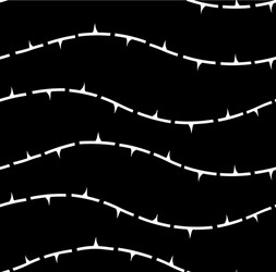 dashed thorn line tile vector image
