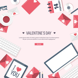 flat background with computer vector image