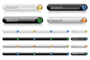 web navigation templates 8 vector image