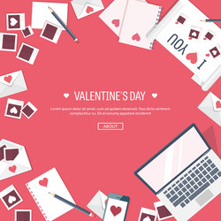 flat background with computer vector image