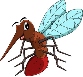 Mosquito cartoon vector