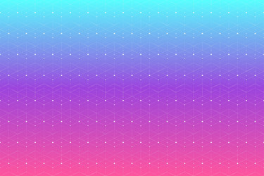 geometric pattern with connected lines and dots vector image