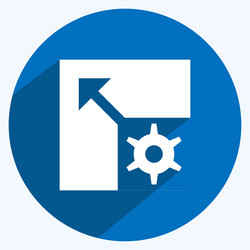 icon scalable system suitable for data analytics vector image
