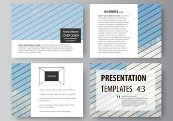 set of business templates for presentation slides vector image