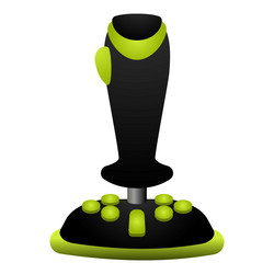 station joystick icon cartoon game control vector