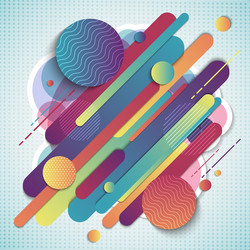 abstract colorful geometric pattern composition vector image