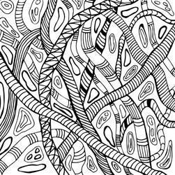 Abstract of snakes vector