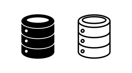 database icon server storage vector image