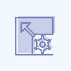 icon scalable system suitable for data analytics vector image