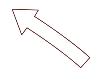 Curved lined arrow Royalty Free Vector Image - VectorStock