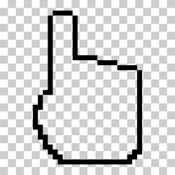 mouse cursor pixel icon web click symbol computer vector image