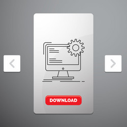 Internet layout page site static line icon vector