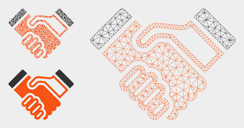 Handshake mesh network model and triangle vector