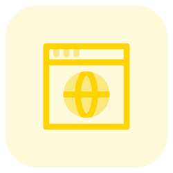 web browser window for displaying information vector image
