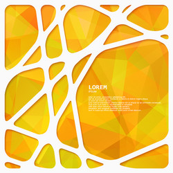 abstract network frame with triangular background vector image