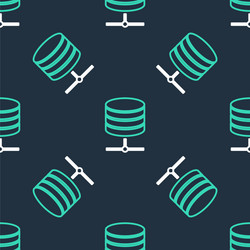 Line server data web hosting icon isolated vector