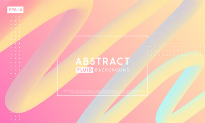 Gradient abstract 3d fluid background vector