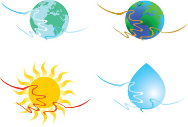 set of hands Vector Image