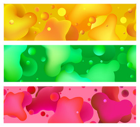 Fluid Gradient Patterns vector image